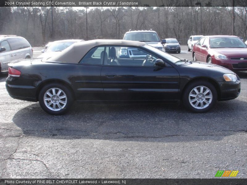 Brilliant Black Crystal / Sandstone 2004 Chrysler Sebring GTC Convertible