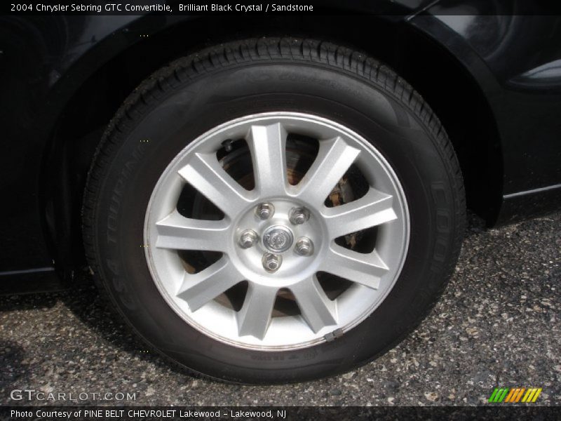 Brilliant Black Crystal / Sandstone 2004 Chrysler Sebring GTC Convertible