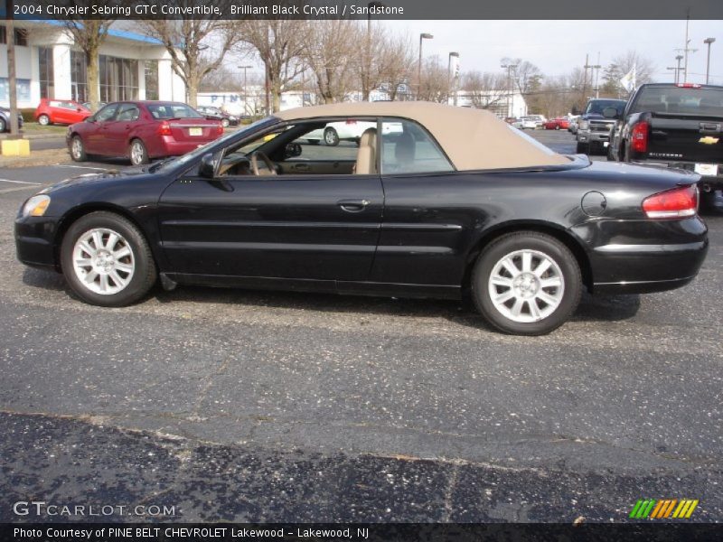 Brilliant Black Crystal / Sandstone 2004 Chrysler Sebring GTC Convertible