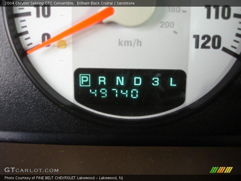 Brilliant Black Crystal / Sandstone 2004 Chrysler Sebring GTC Convertible