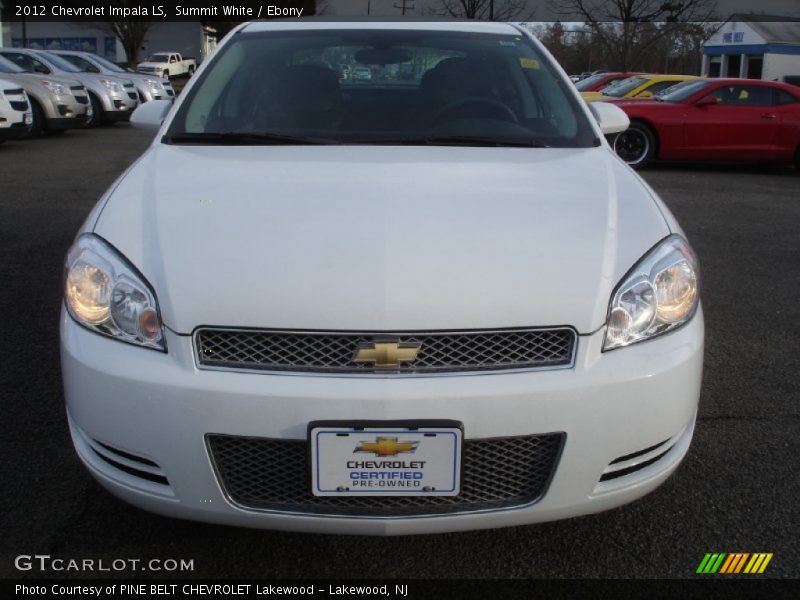 Summit White / Ebony 2012 Chevrolet Impala LS