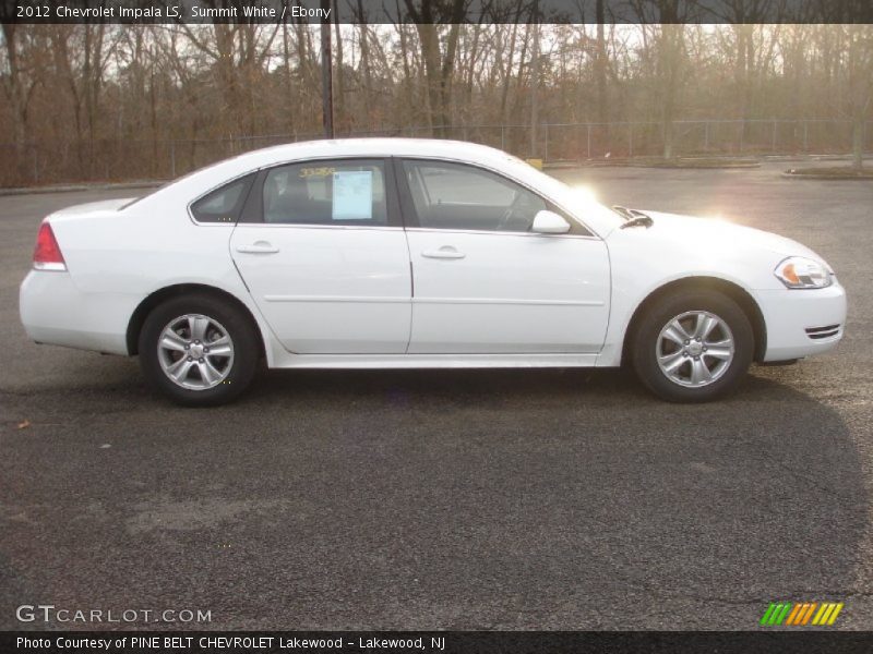 Summit White / Ebony 2012 Chevrolet Impala LS