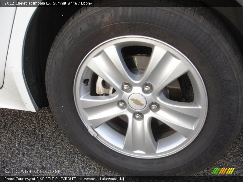 Summit White / Ebony 2012 Chevrolet Impala LS