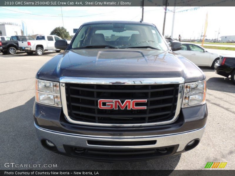 Steel Gray Metallic / Ebony 2010 GMC Sierra 2500HD SLE Crew Cab 4x4
