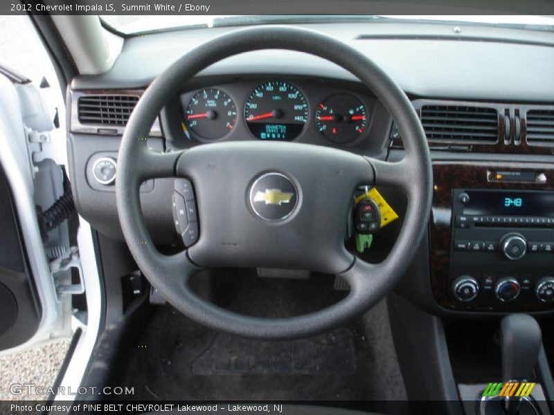 Summit White / Ebony 2012 Chevrolet Impala LS
