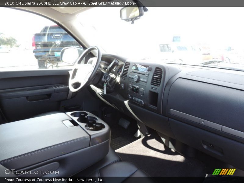 Steel Gray Metallic / Ebony 2010 GMC Sierra 2500HD SLE Crew Cab 4x4