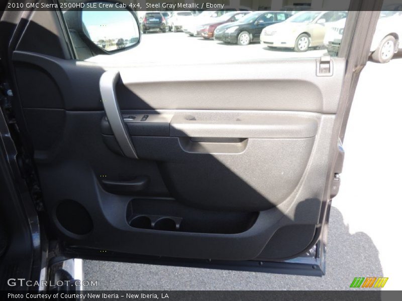Steel Gray Metallic / Ebony 2010 GMC Sierra 2500HD SLE Crew Cab 4x4
