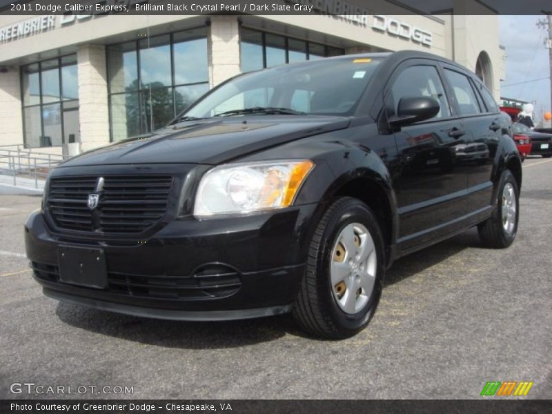 Brilliant Black Crystal Pearl / Dark Slate Gray 2011 Dodge Caliber Express