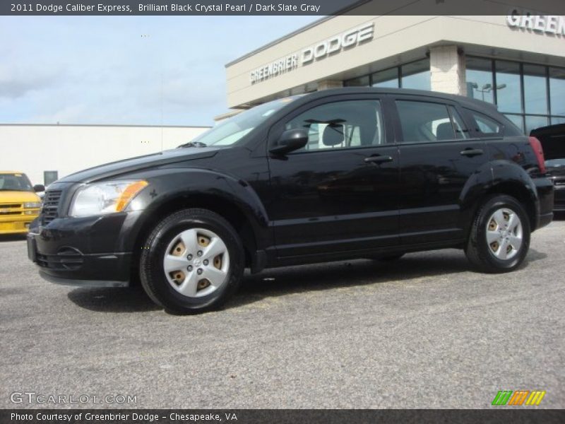 Brilliant Black Crystal Pearl / Dark Slate Gray 2011 Dodge Caliber Express
