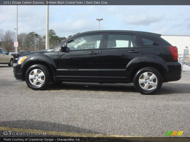 Brilliant Black Crystal Pearl / Dark Slate Gray 2011 Dodge Caliber Express
