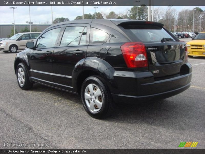 Brilliant Black Crystal Pearl / Dark Slate Gray 2011 Dodge Caliber Express