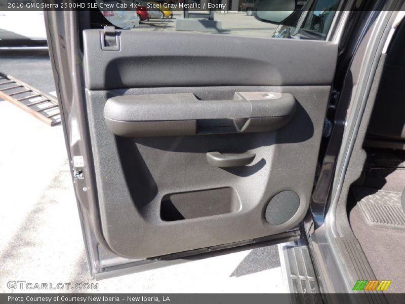 Steel Gray Metallic / Ebony 2010 GMC Sierra 2500HD SLE Crew Cab 4x4