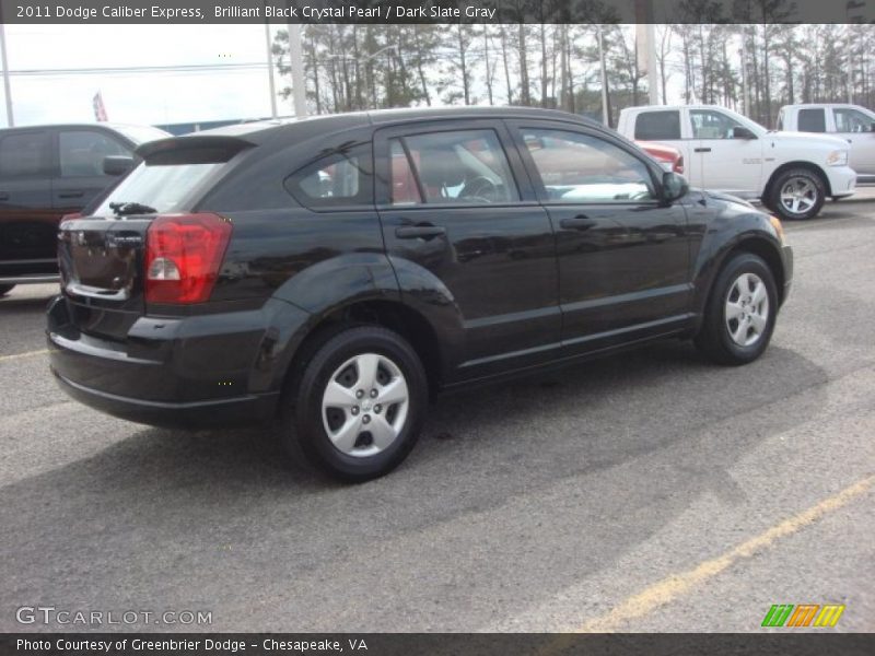 Brilliant Black Crystal Pearl / Dark Slate Gray 2011 Dodge Caliber Express