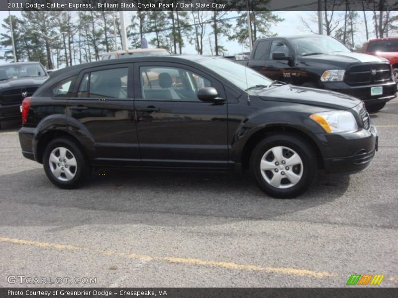 Brilliant Black Crystal Pearl / Dark Slate Gray 2011 Dodge Caliber Express