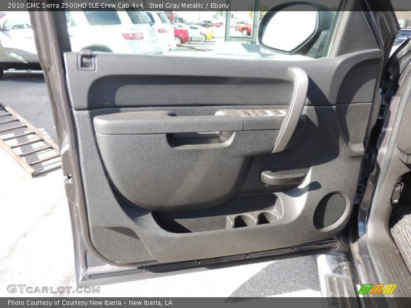 Steel Gray Metallic / Ebony 2010 GMC Sierra 2500HD SLE Crew Cab 4x4