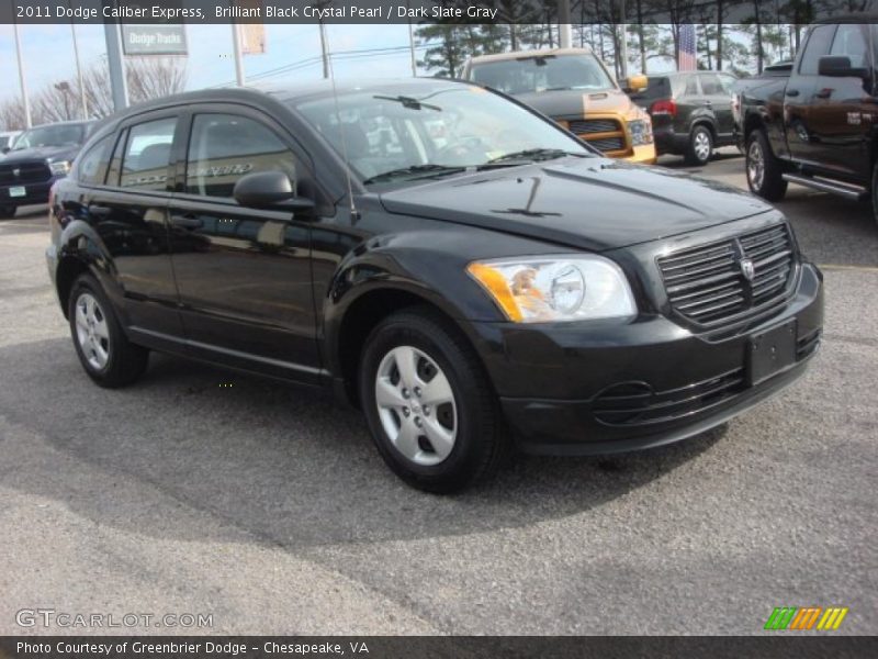 Brilliant Black Crystal Pearl / Dark Slate Gray 2011 Dodge Caliber Express