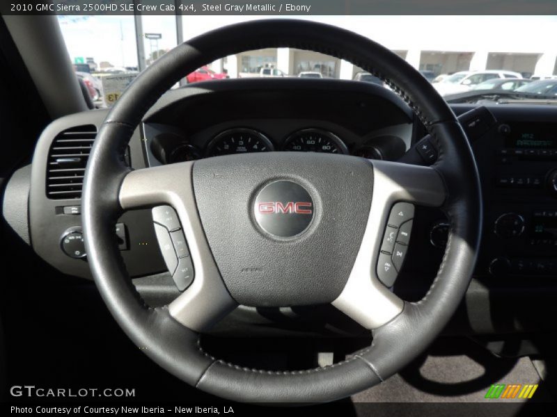 Steel Gray Metallic / Ebony 2010 GMC Sierra 2500HD SLE Crew Cab 4x4