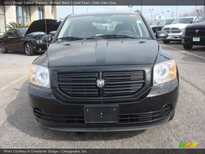 Brilliant Black Crystal Pearl / Dark Slate Gray 2011 Dodge Caliber Express
