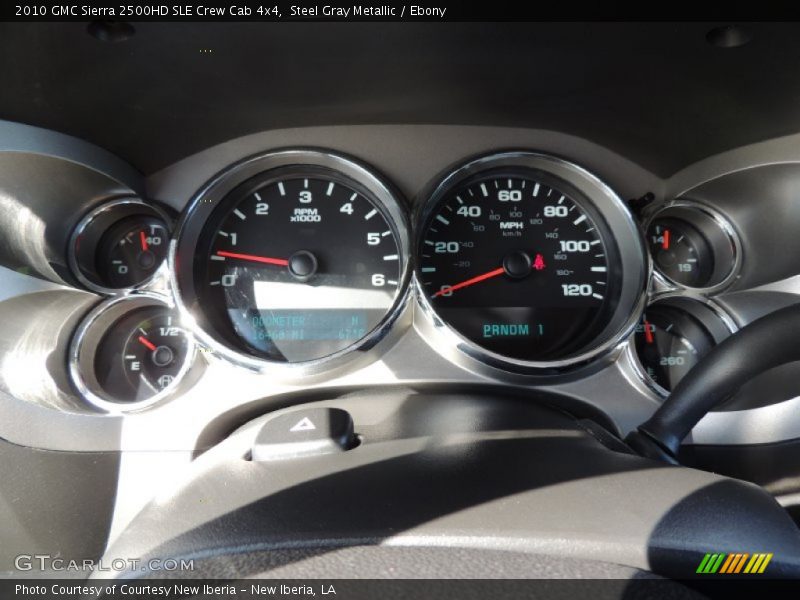 Steel Gray Metallic / Ebony 2010 GMC Sierra 2500HD SLE Crew Cab 4x4