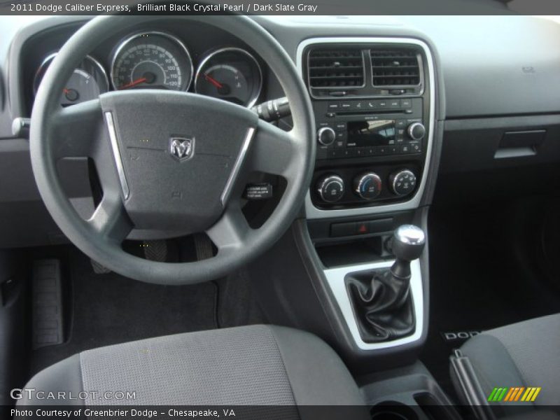 Brilliant Black Crystal Pearl / Dark Slate Gray 2011 Dodge Caliber Express