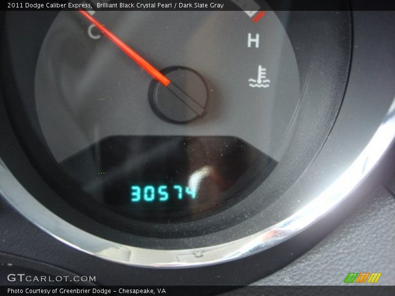 Brilliant Black Crystal Pearl / Dark Slate Gray 2011 Dodge Caliber Express