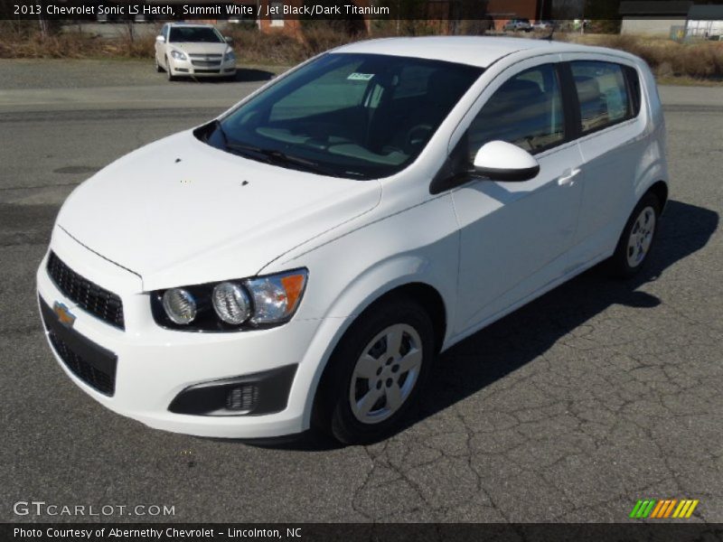 Summit White / Jet Black/Dark Titanium 2013 Chevrolet Sonic LS Hatch