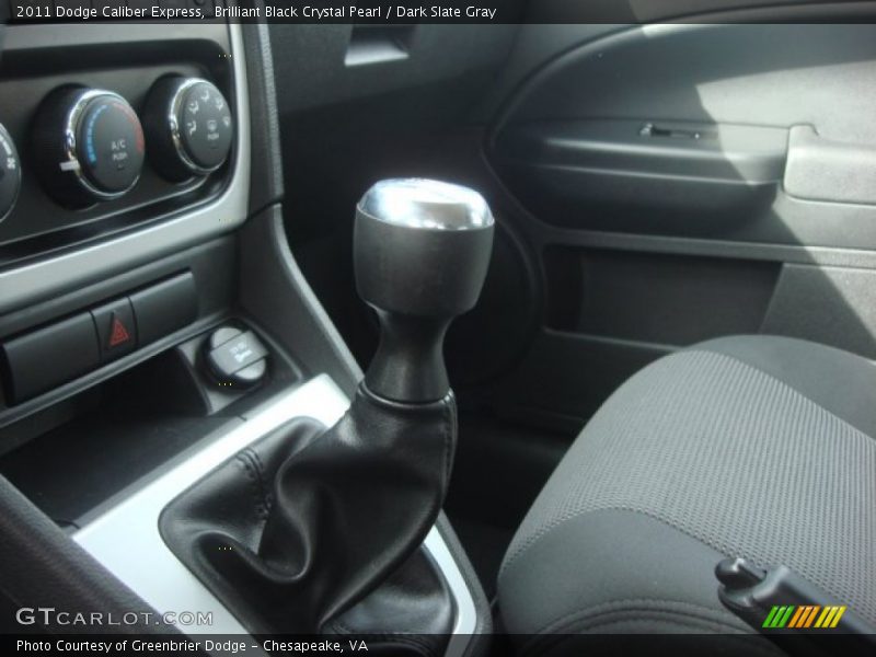 Brilliant Black Crystal Pearl / Dark Slate Gray 2011 Dodge Caliber Express
