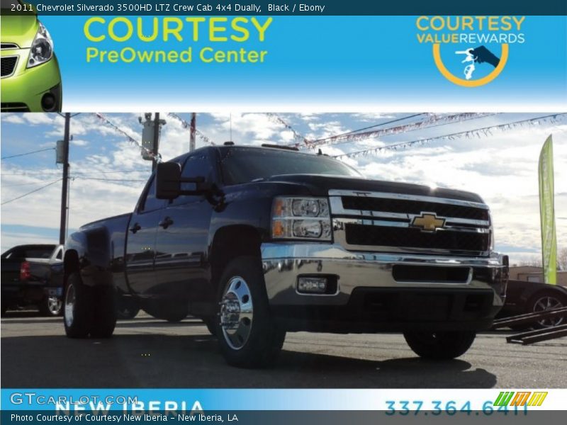 Black / Ebony 2011 Chevrolet Silverado 3500HD LTZ Crew Cab 4x4 Dually