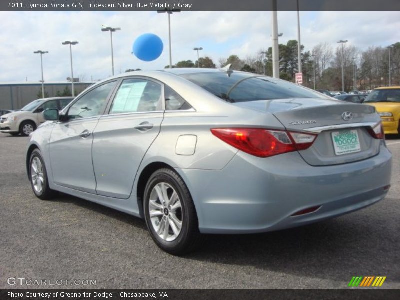 Iridescent Silver Blue Metallic / Gray 2011 Hyundai Sonata GLS