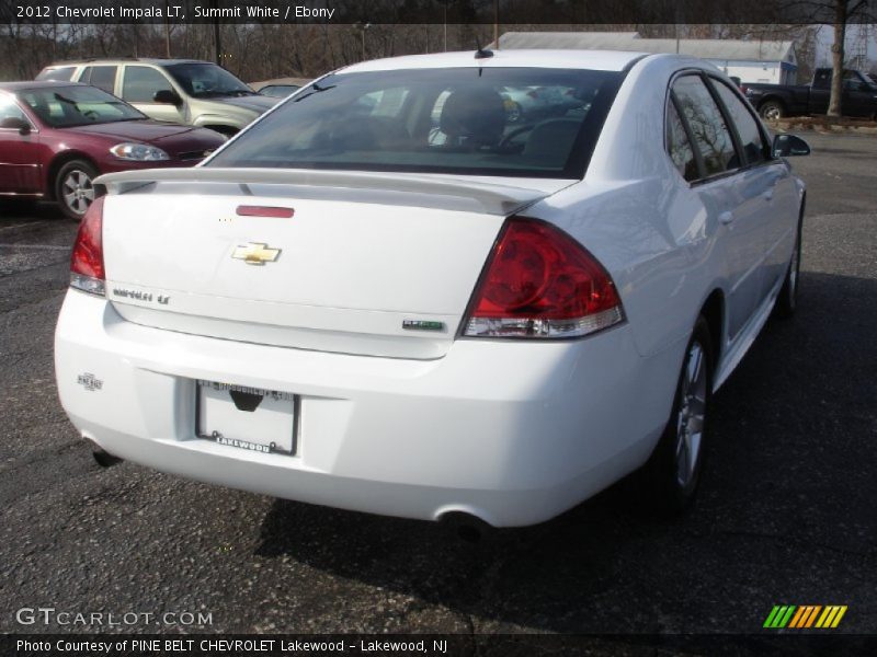 Summit White / Ebony 2012 Chevrolet Impala LT
