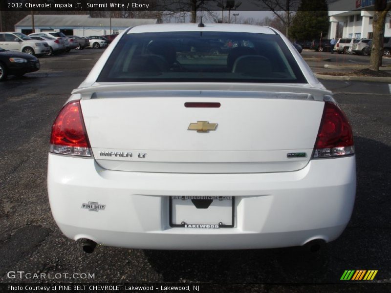 Summit White / Ebony 2012 Chevrolet Impala LT