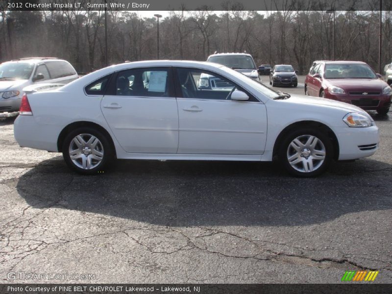 Summit White / Ebony 2012 Chevrolet Impala LT