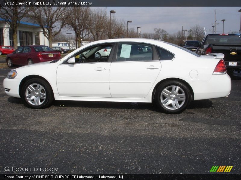 Summit White / Ebony 2012 Chevrolet Impala LT