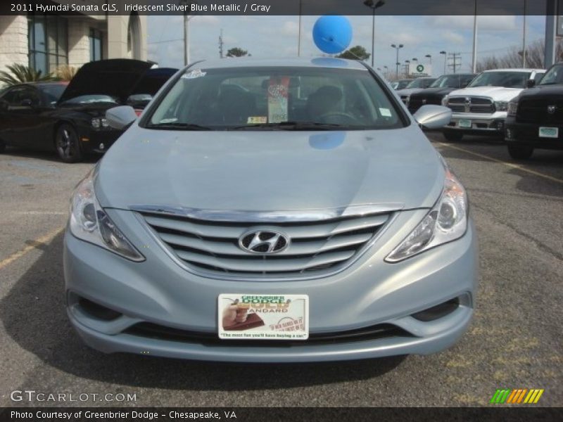 Iridescent Silver Blue Metallic / Gray 2011 Hyundai Sonata GLS