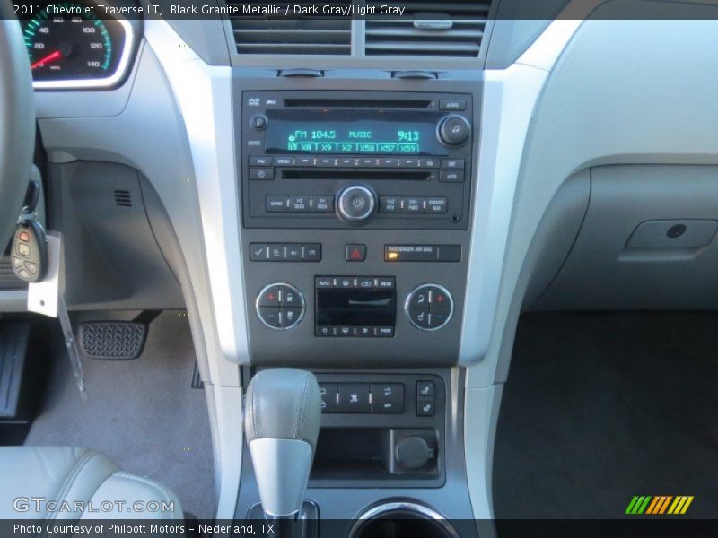 Black Granite Metallic / Dark Gray/Light Gray 2011 Chevrolet Traverse LT