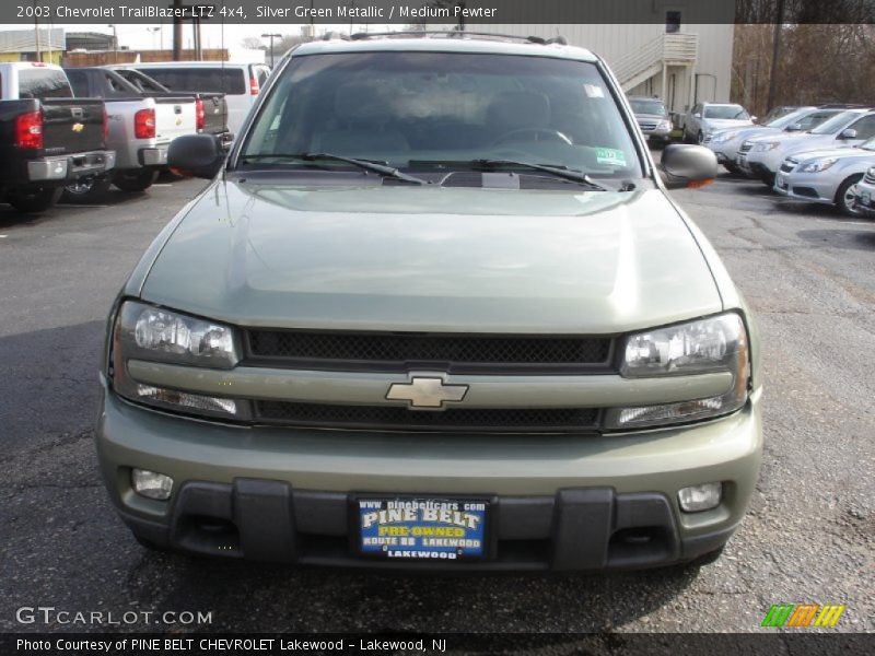 Silver Green Metallic / Medium Pewter 2003 Chevrolet TrailBlazer LTZ 4x4
