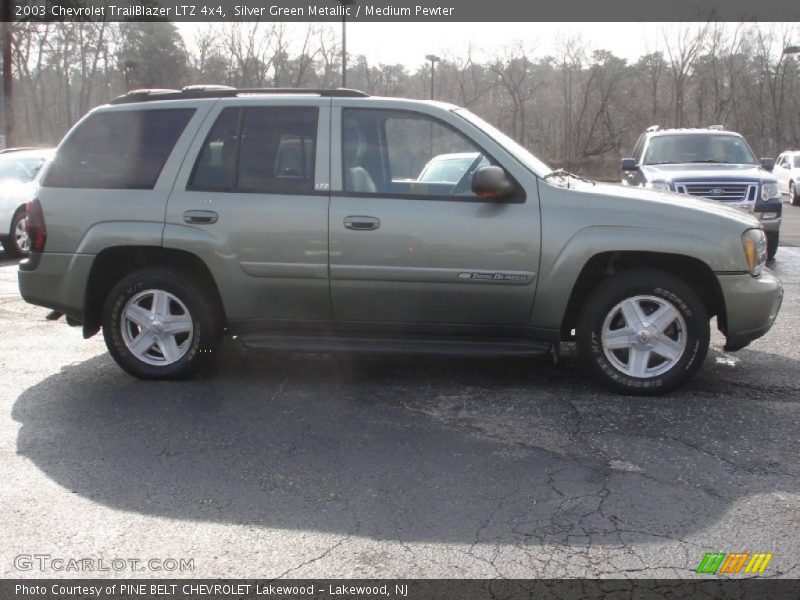 Silver Green Metallic / Medium Pewter 2003 Chevrolet TrailBlazer LTZ 4x4