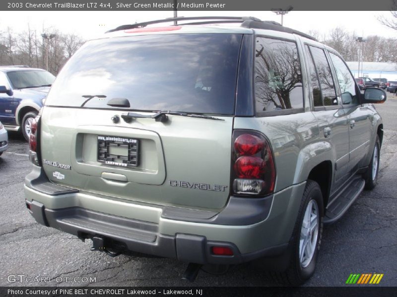 Silver Green Metallic / Medium Pewter 2003 Chevrolet TrailBlazer LTZ 4x4