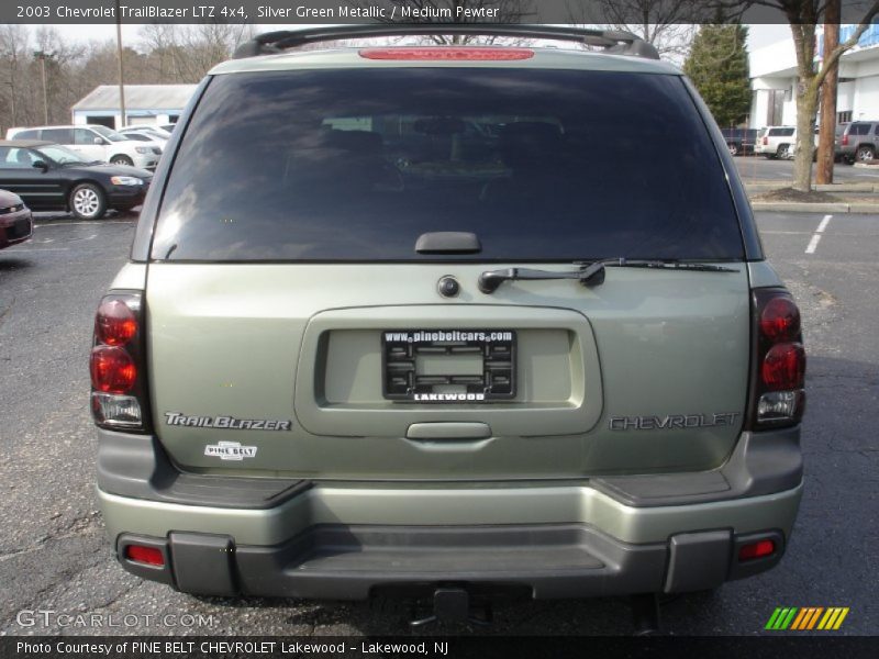 Silver Green Metallic / Medium Pewter 2003 Chevrolet TrailBlazer LTZ 4x4