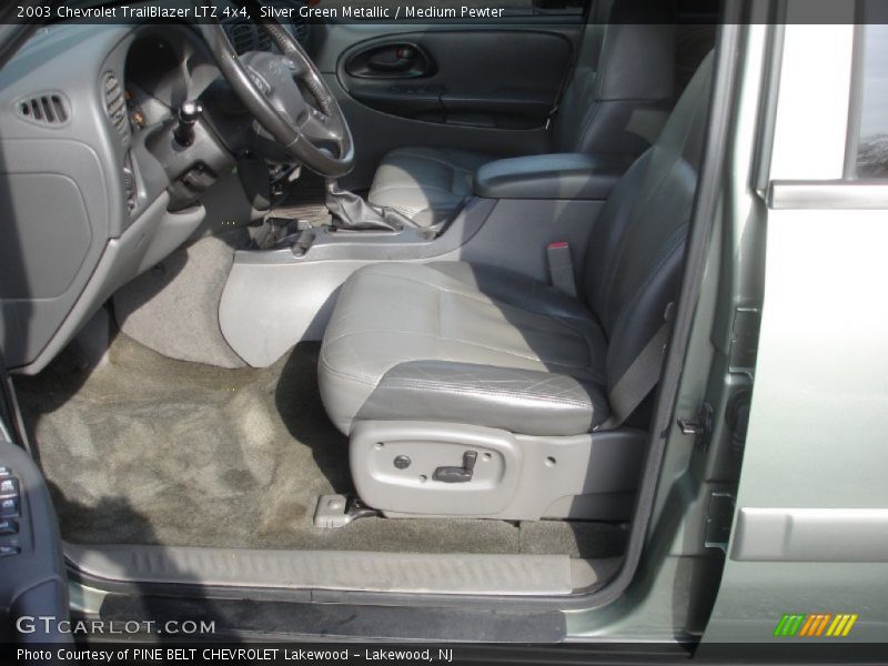 Silver Green Metallic / Medium Pewter 2003 Chevrolet TrailBlazer LTZ 4x4