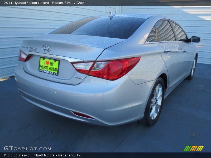 Radiant Silver / Gray 2011 Hyundai Sonata Limited