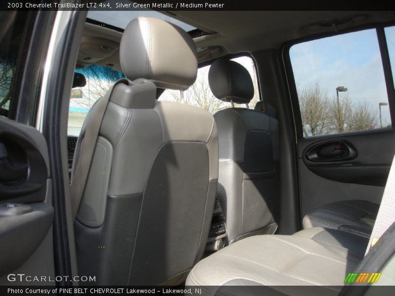 Silver Green Metallic / Medium Pewter 2003 Chevrolet TrailBlazer LTZ 4x4