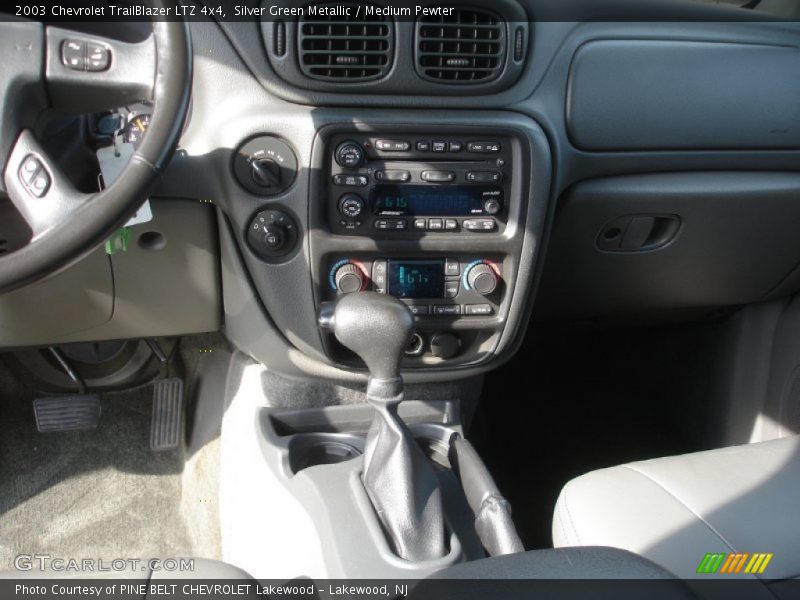 Silver Green Metallic / Medium Pewter 2003 Chevrolet TrailBlazer LTZ 4x4