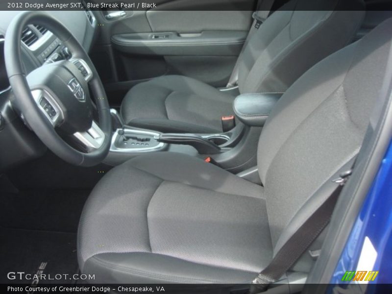 Blue Streak Pearl / Black 2012 Dodge Avenger SXT