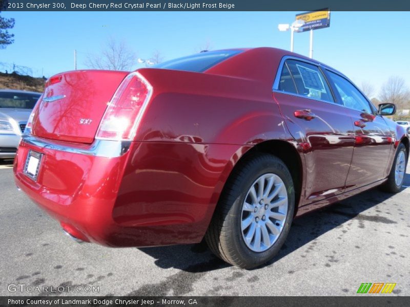 Deep Cherry Red Crystal Pearl / Black/Light Frost Beige 2013 Chrysler 300