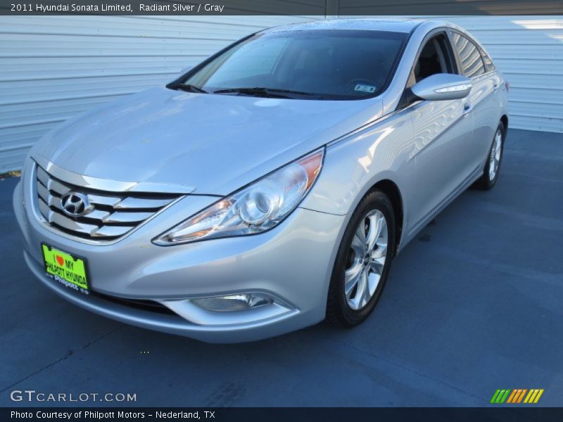 Radiant Silver / Gray 2011 Hyundai Sonata Limited