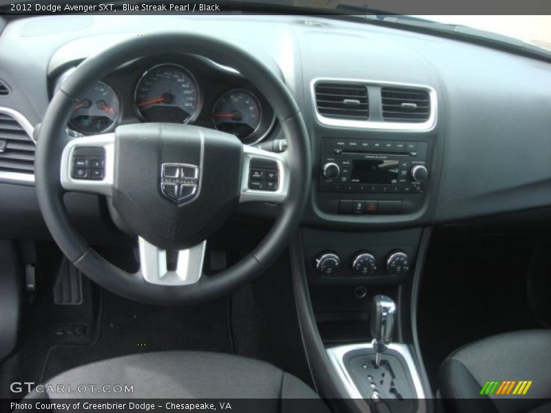 Blue Streak Pearl / Black 2012 Dodge Avenger SXT