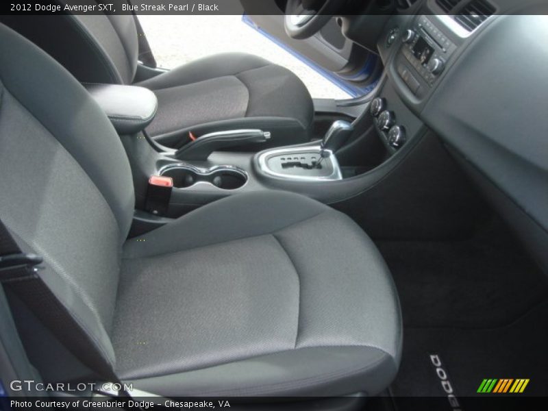 Blue Streak Pearl / Black 2012 Dodge Avenger SXT