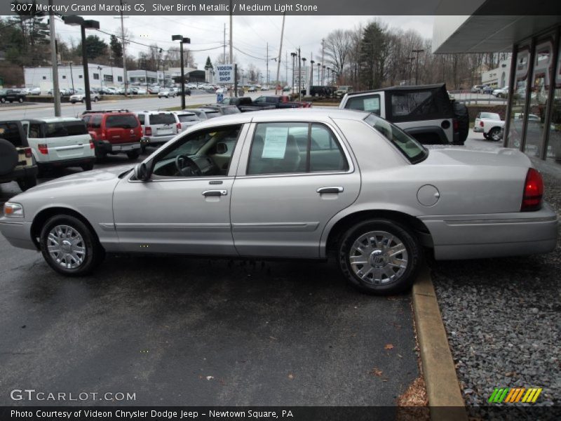 Silver Birch Metallic / Medium Light Stone 2007 Mercury Grand Marquis GS