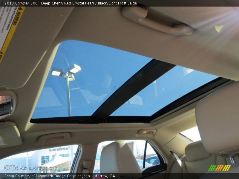 Deep Cherry Red Crystal Pearl / Black/Light Frost Beige 2013 Chrysler 300